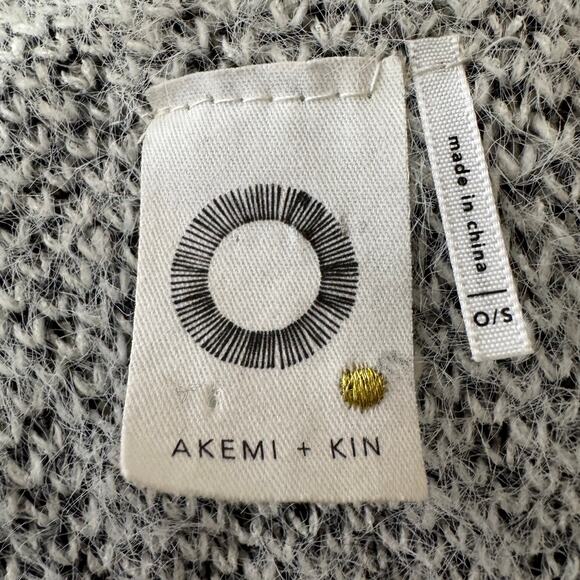 Anthropologie Akemi + Kin Tallulah Eyelash Knit Plush Aztec Print Poncho - Picture 6 of 7